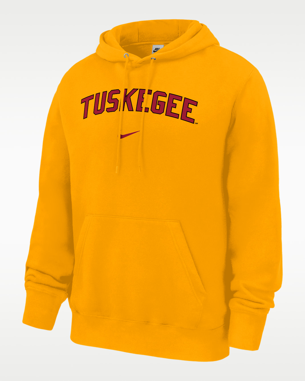 Nike College (Tuskegee University) Men's Club Fleece Pullover Hoodie - University Gold