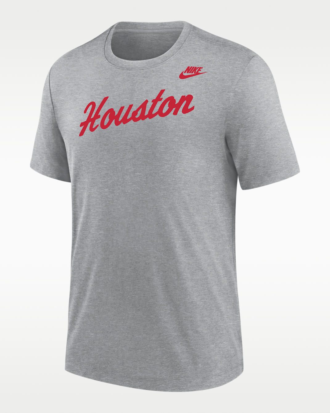Houston Cougars Men's Nike Football Tri-Blend T-Shirt - Dark Grey Heather