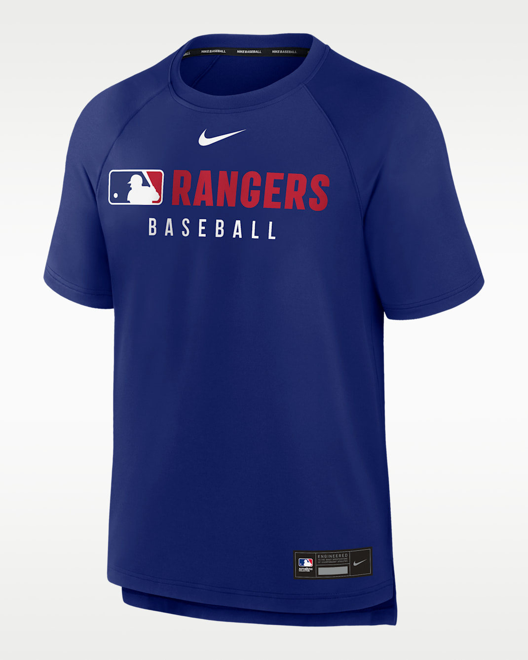 Playera Nike Dri-FIT de la MLB para hombre Texas Rangers Authentic Collection Pregame - Royal