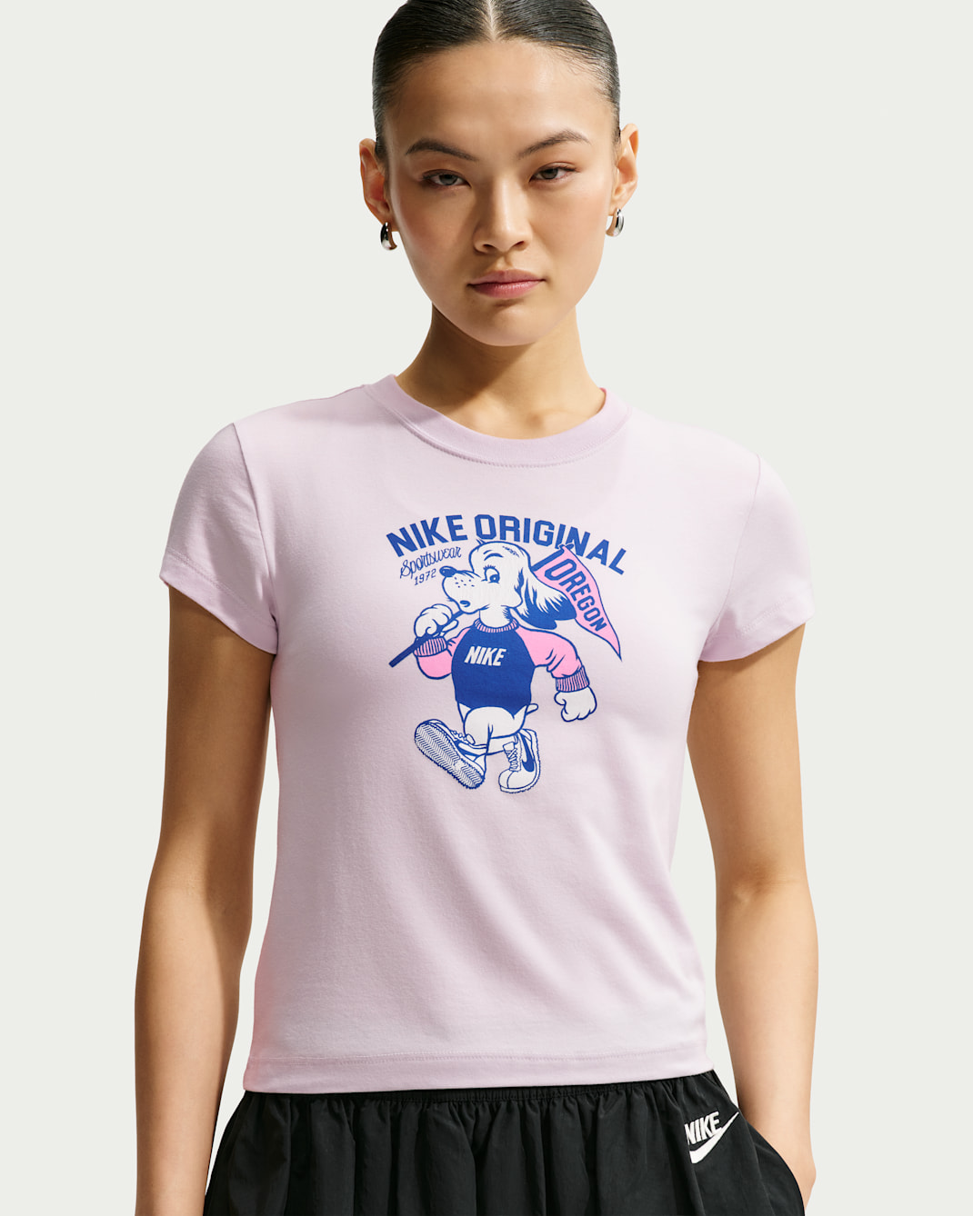 ナイキ スポーツウェア チル ニット ウィメンズ スリム モッドクロップド Tシャツ - ブリーチドライラック