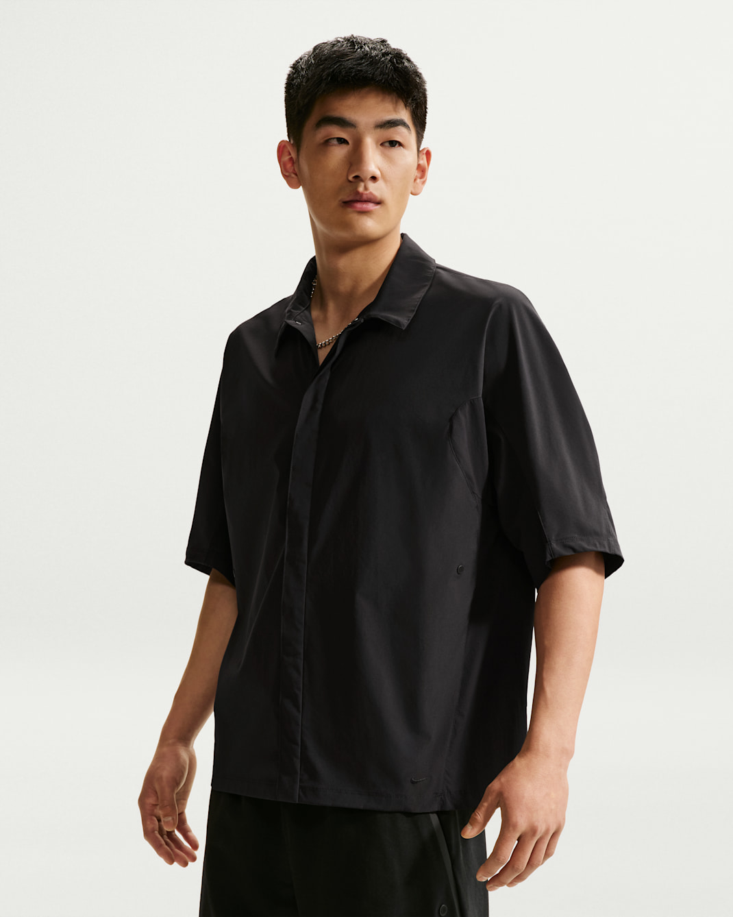 ナイキ テック ヘリオス メンズ Dri-FIT ショートスリーブ トップス - ブラック/ブラック/ブラック