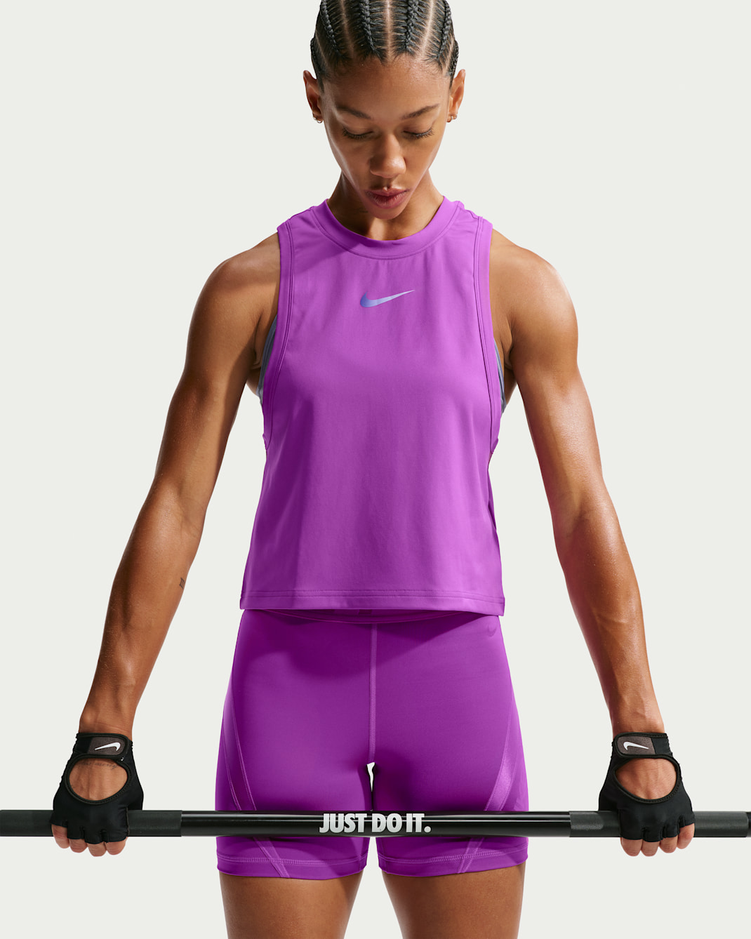 Nike Pro Women's Dri-FIT Tank Top - Vivid Purple/Purple Pulse