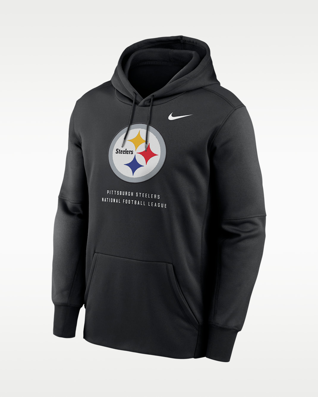Pittsburgh Steelers Men's Nike Therma NFL Pullover Hoodie - Black