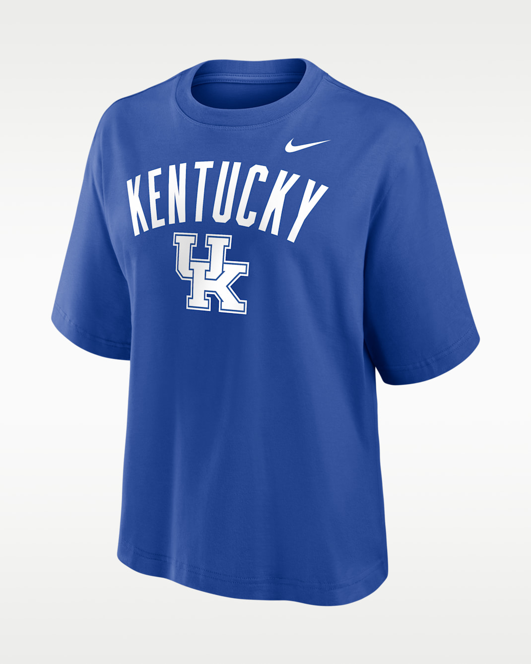 Kentucky Arch Over Logo Boxy Women's Nike College T-Shirt - Royal