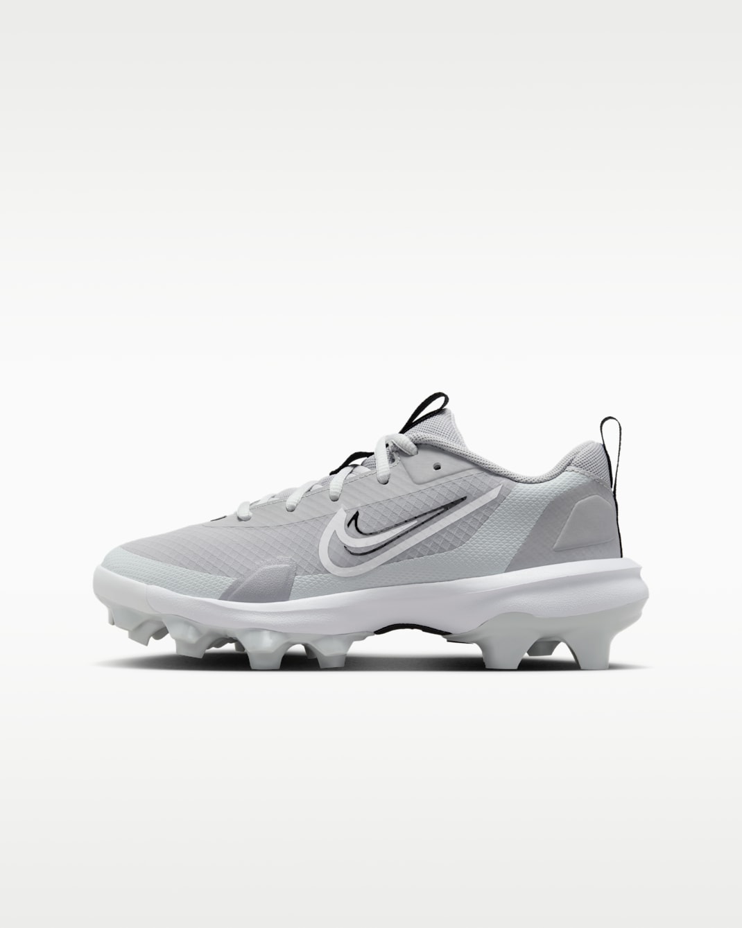 Tacos de béisbol para niños grandes Nike Force Trout 9 Pro MCS - Gris lobo/Platino puro/Negro/Blanco
