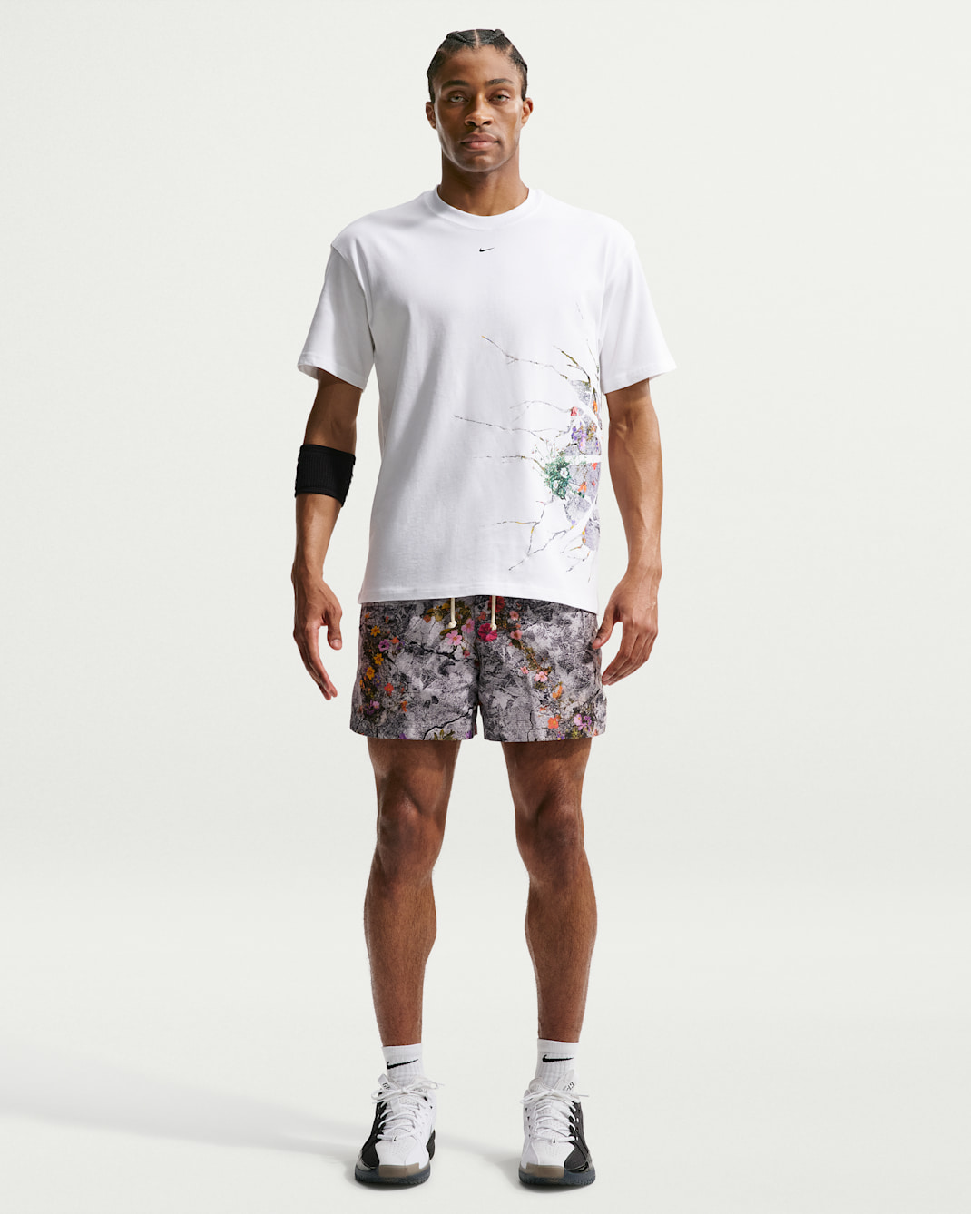 Nike Standard Issue Men's Dri-FIT 12.5cm (approx.) Practice Woven Basketball Shorts - Cement Grey/Pale Ivory