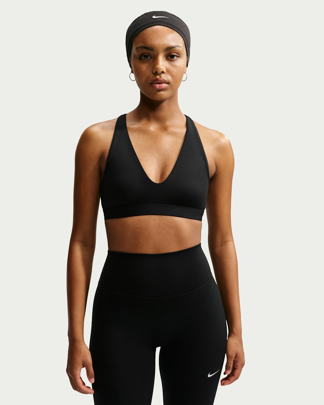 Bra deportivo de baja sujeción para mujer Nike Indy - Negro/Blanco