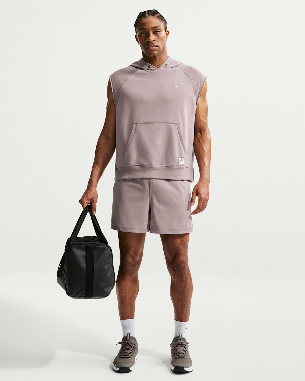 Shorts da training in maglia 13 cm Dri-FIT Nike N.A.C. – Uomo - Light Violet Ore/Pale Ivory/Light Violet Ore