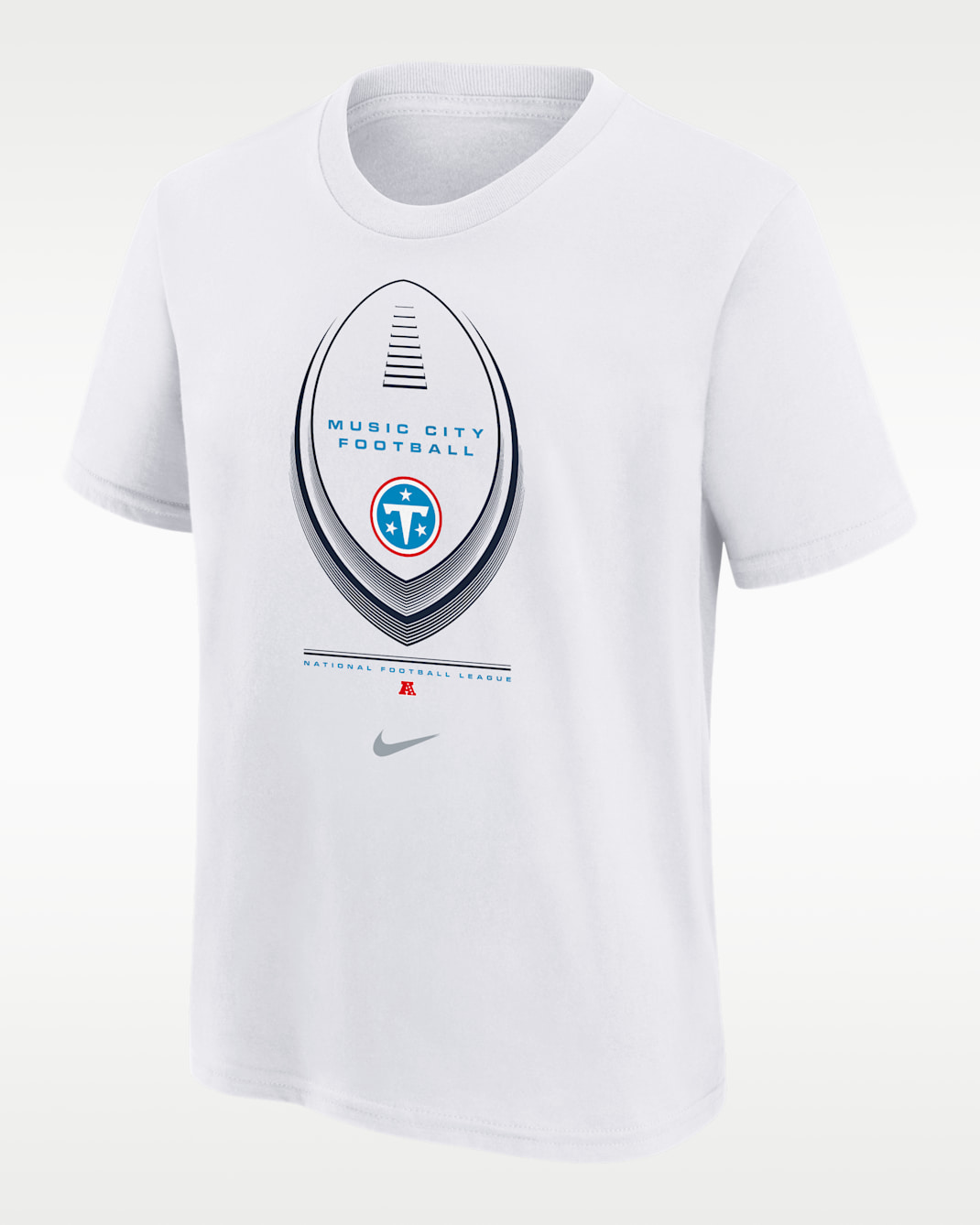 Playera Nike Dri-FIT de la NFL para niños talla grande Tennessee Titans Icon Legend Edition - Blanco