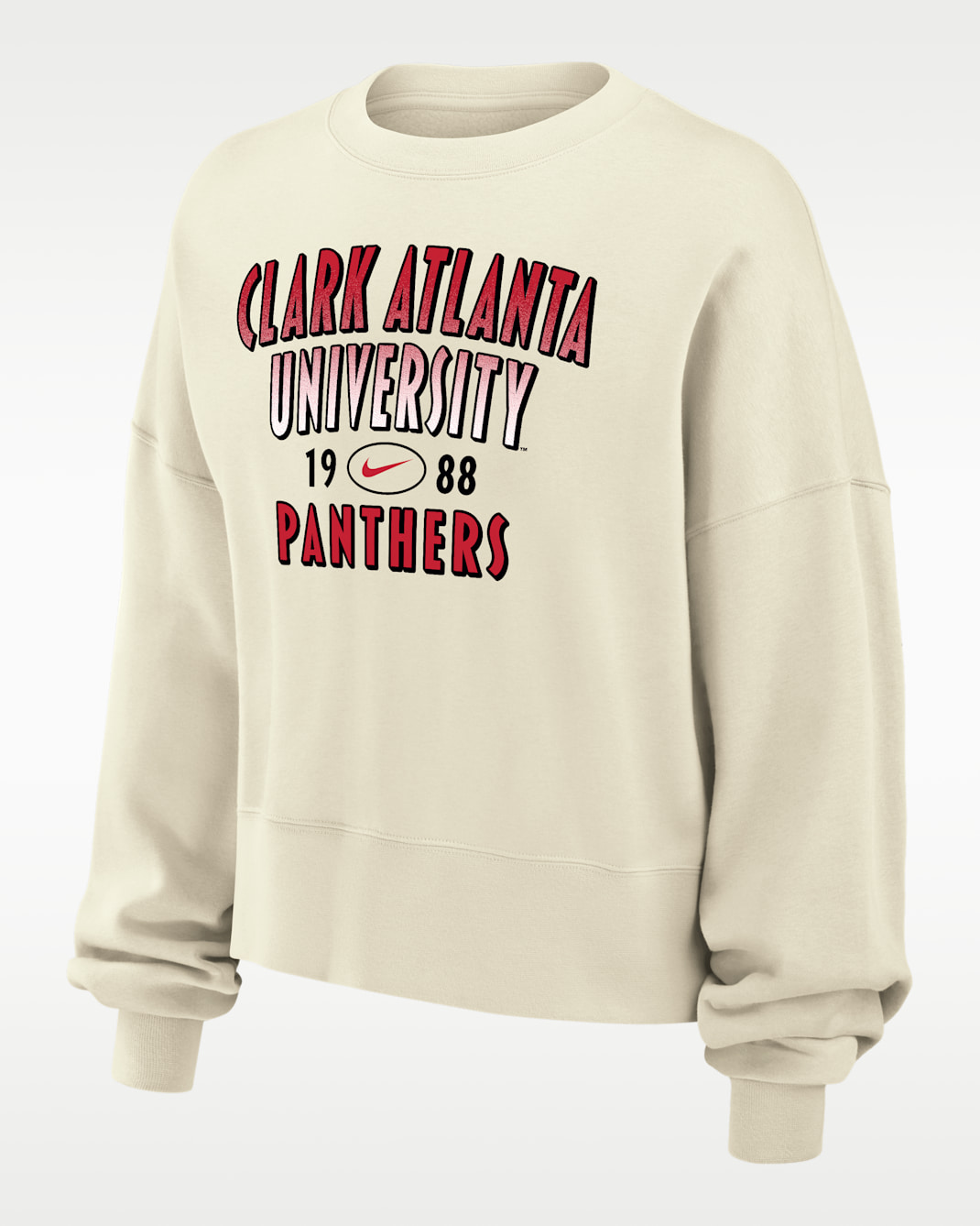 Nike College (Clark-Atlanta University) Women's Phoenix Fleece Crewneck Sweatshirt - Sail
