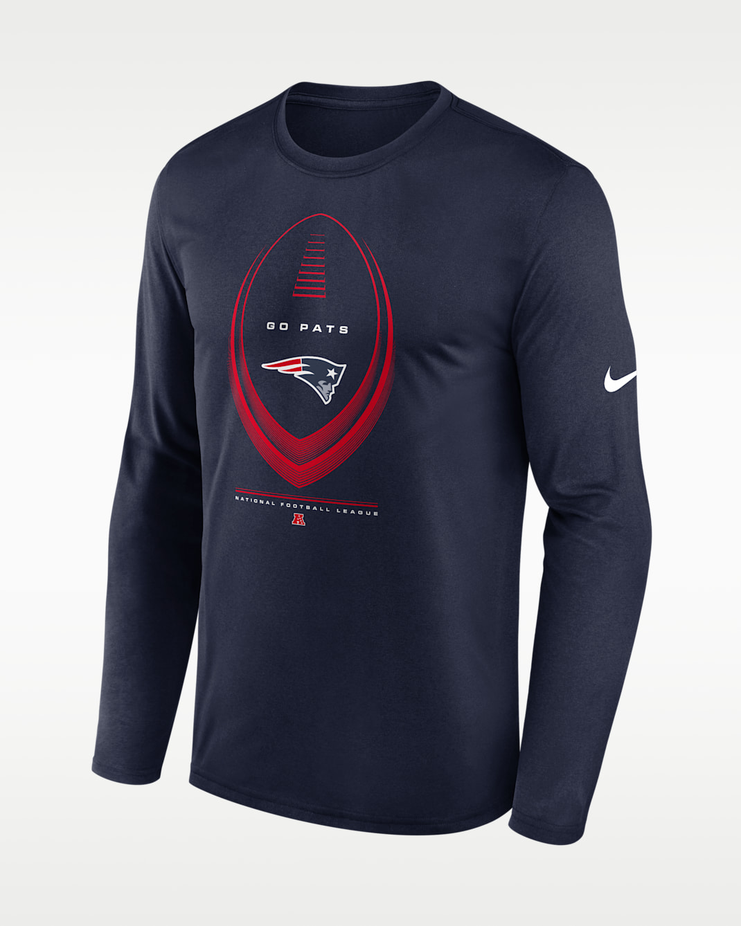 New England Patriots Legend Icon Men's Nike Dri-FIT NFL Long-Sleeve T-Shirt - Navy