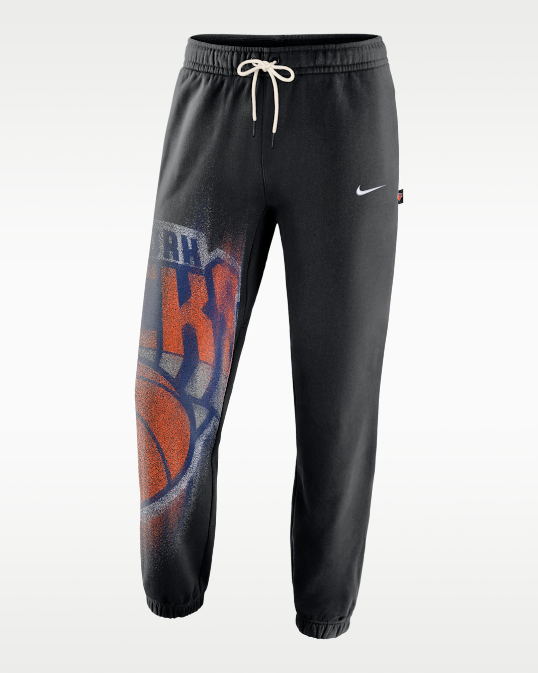New York Knicks Standard Issue Men's Fleece Basketball Pants - Black/White