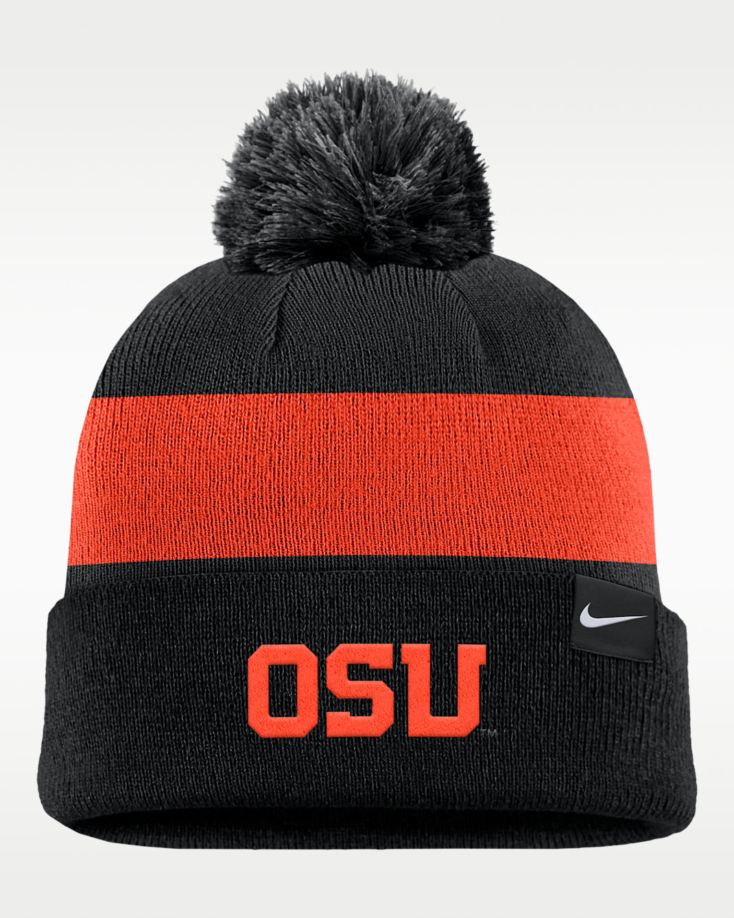 Oregon State Beavers Peak Nike Basketball College Cuffed Pom Beanie