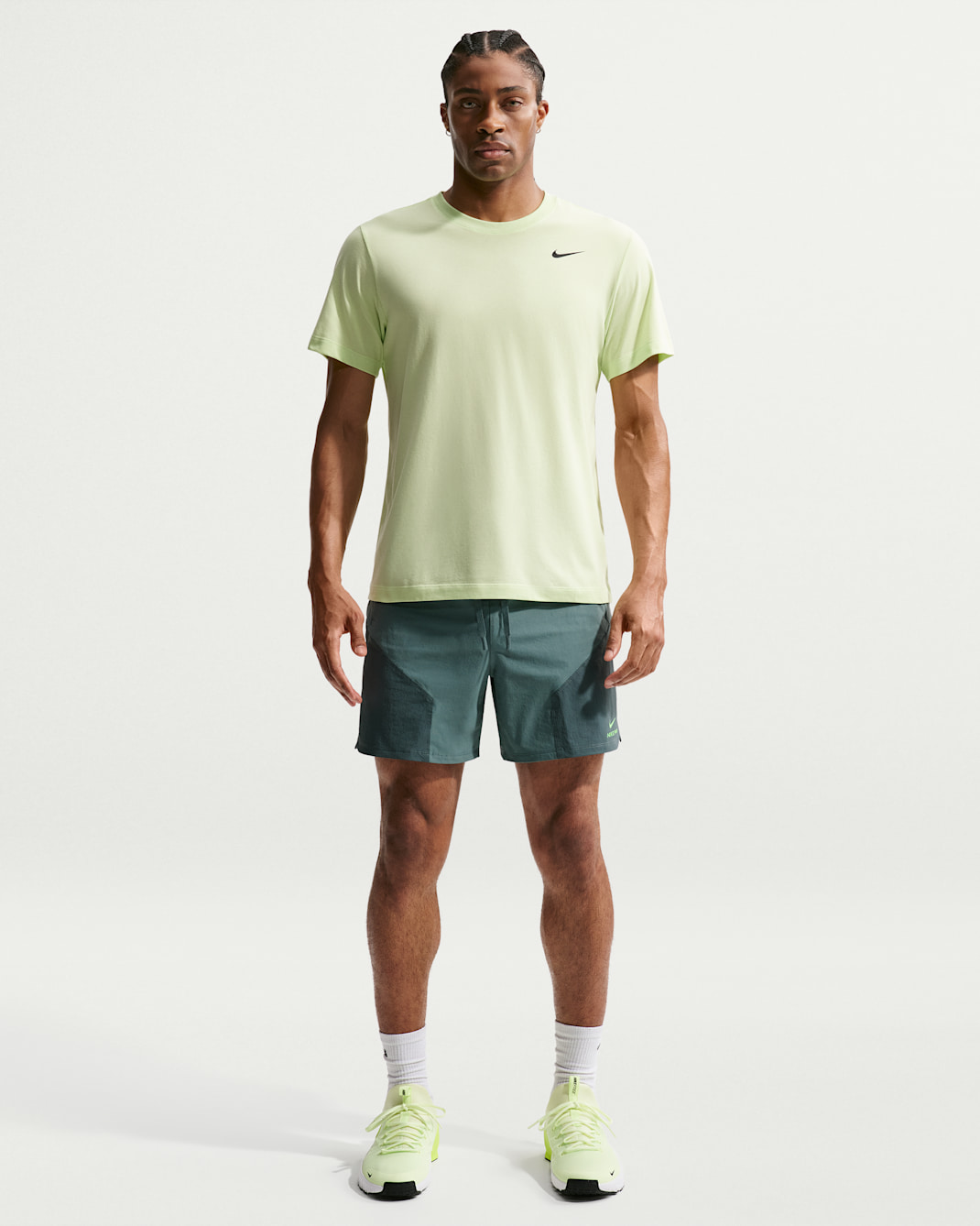 Ανδρικό σορτς Dri-FIT ADV 15 cm Nike Pro Training - Mineral Slate/Faded Spruce/Green Strike