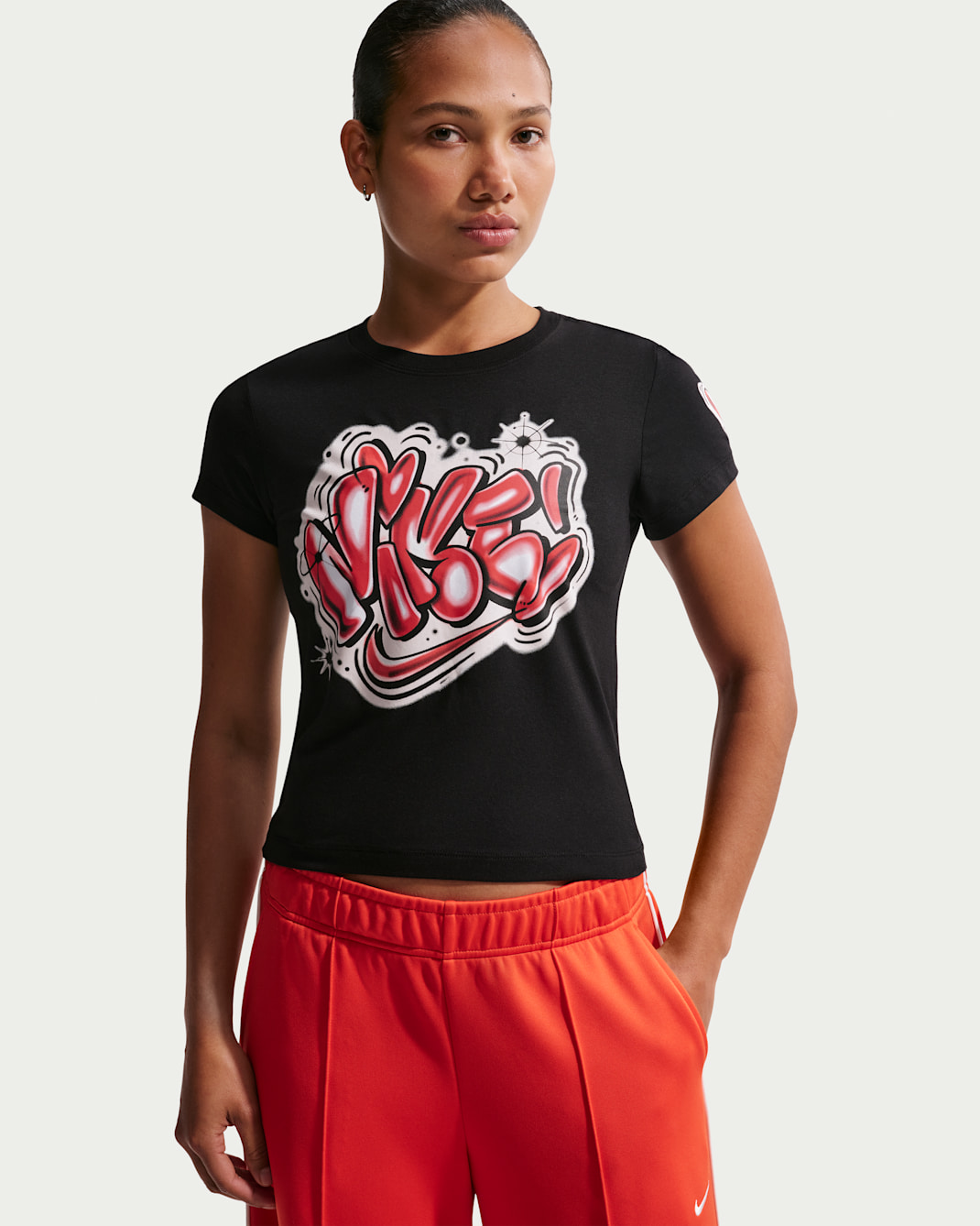 Nike Sportswear Chill Knit Women's Slim Cropped T-Shirt - Black