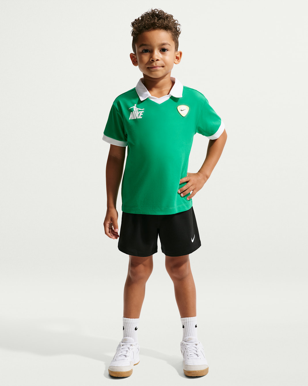Conjunto de 2 piezas con shorts de French Terry infantil Nike Sportswear Goal Mode - Negro