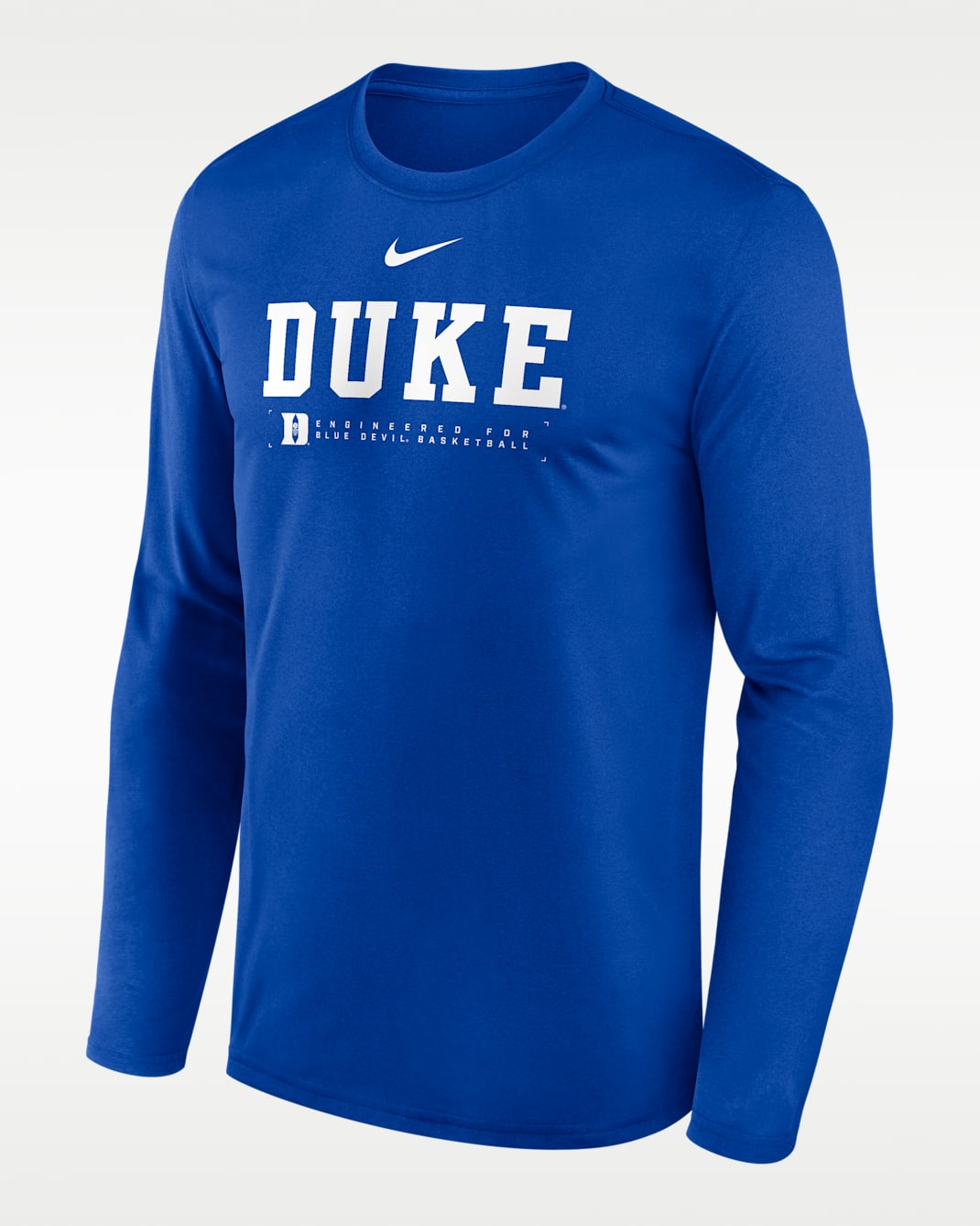 Duke Courtside Basketball Shootaround Legend Men's Nike Dri-FIT College Long-Sleeve T-Shirt - Royal