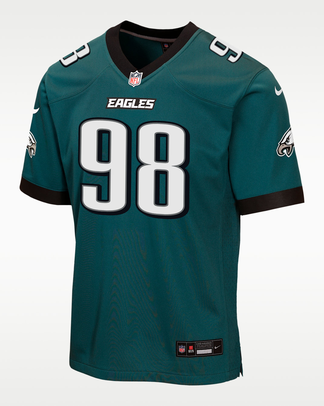 Jalen Carter Philadelphia Eagles Big Kids' Game Jersey - Green