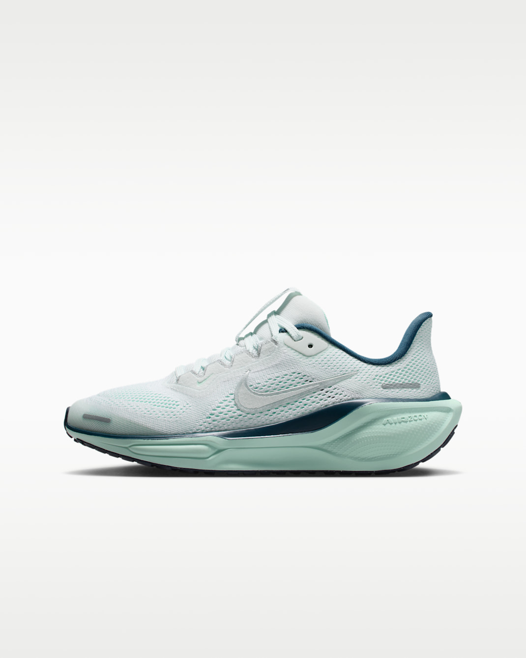 Nike Pegasus 41 Big Kids' Road Running Shoes - Ghost Aqua/Mint Foam/Armory Navy/Metallic Silver