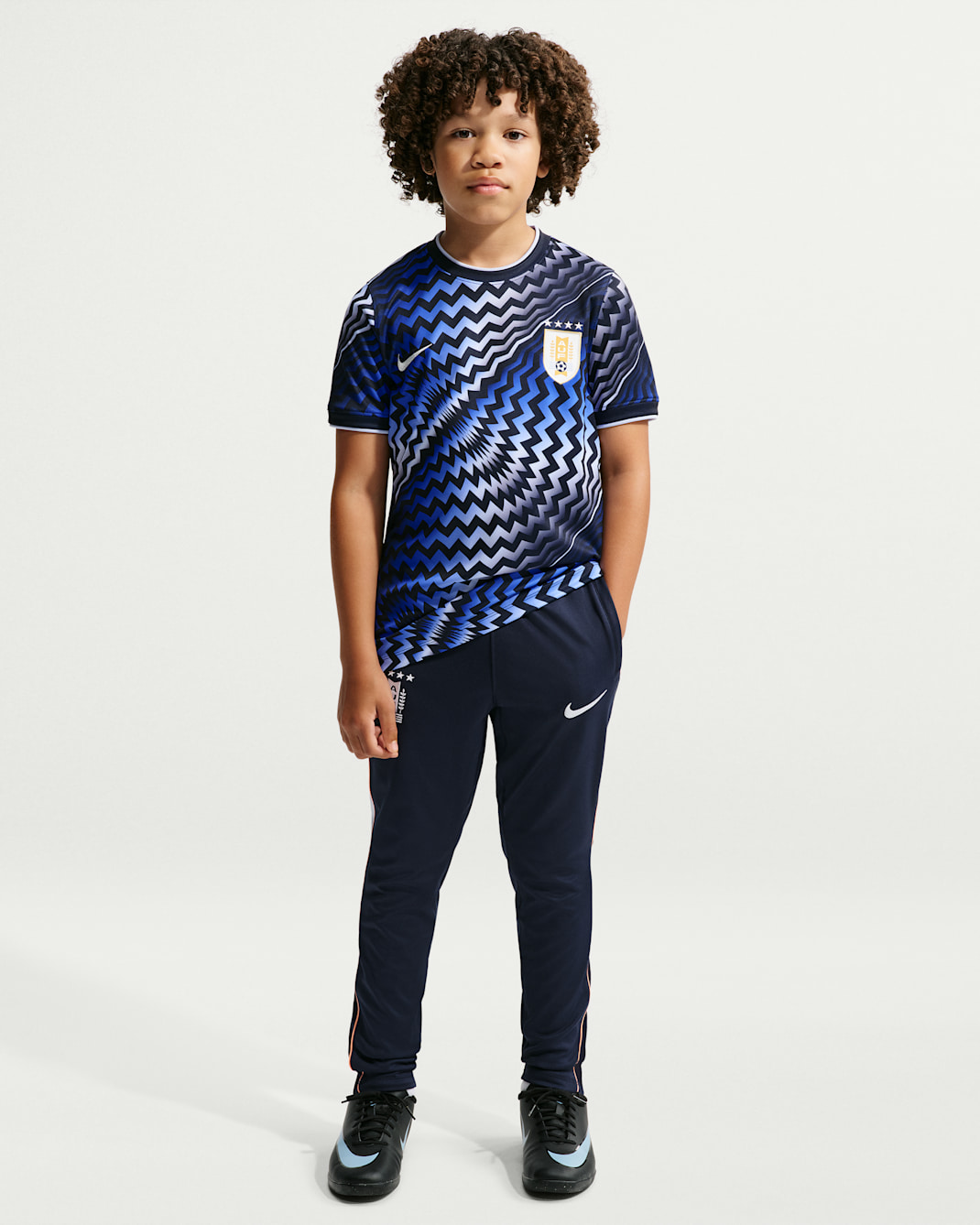 Uruguay Big Kids' Nike Dri-FIT Soccer Pre-Match Short-Sleeve Top