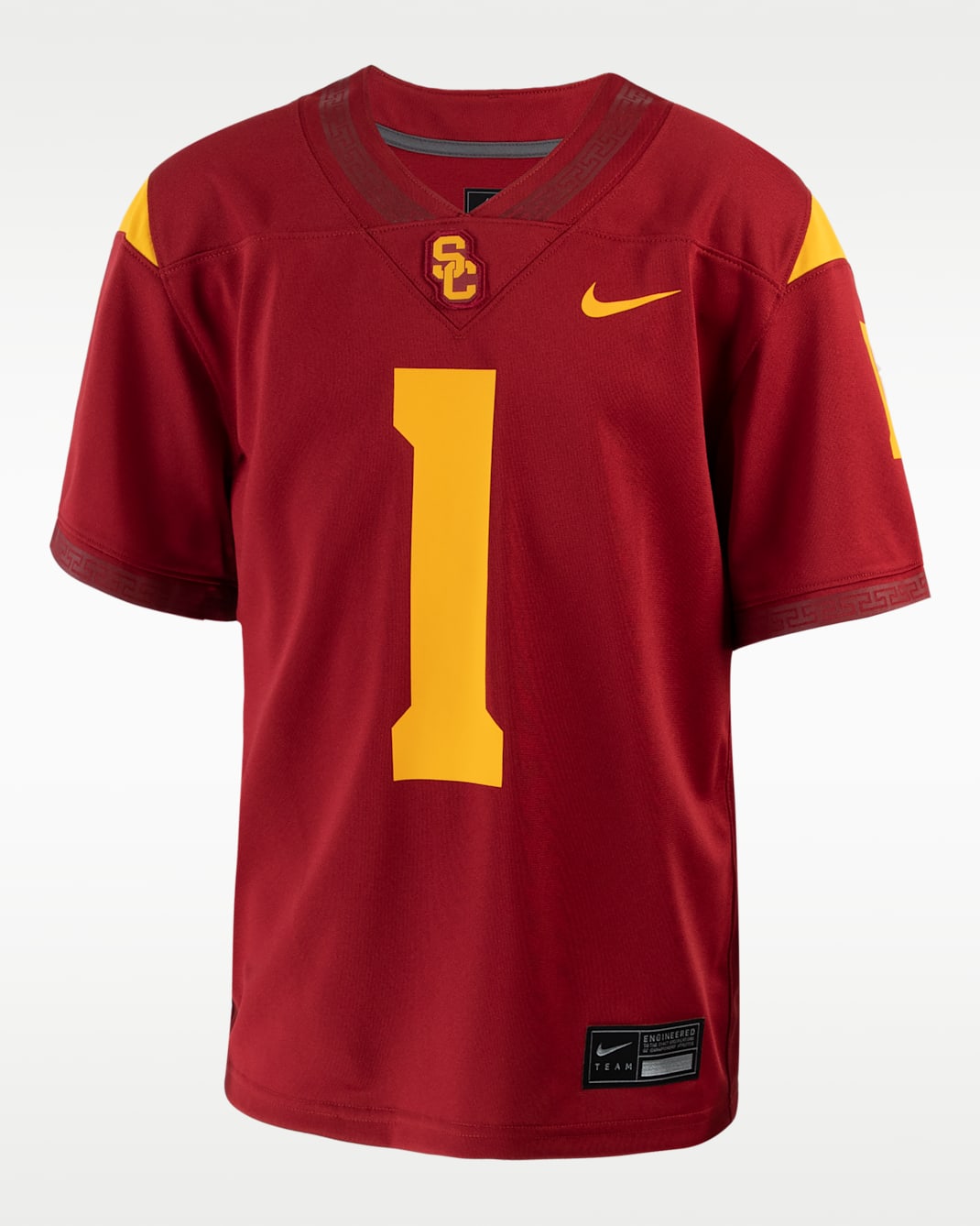 Jersey de fútbol americano universitario Nike Replica para niños talla grande USC - Carmesí team