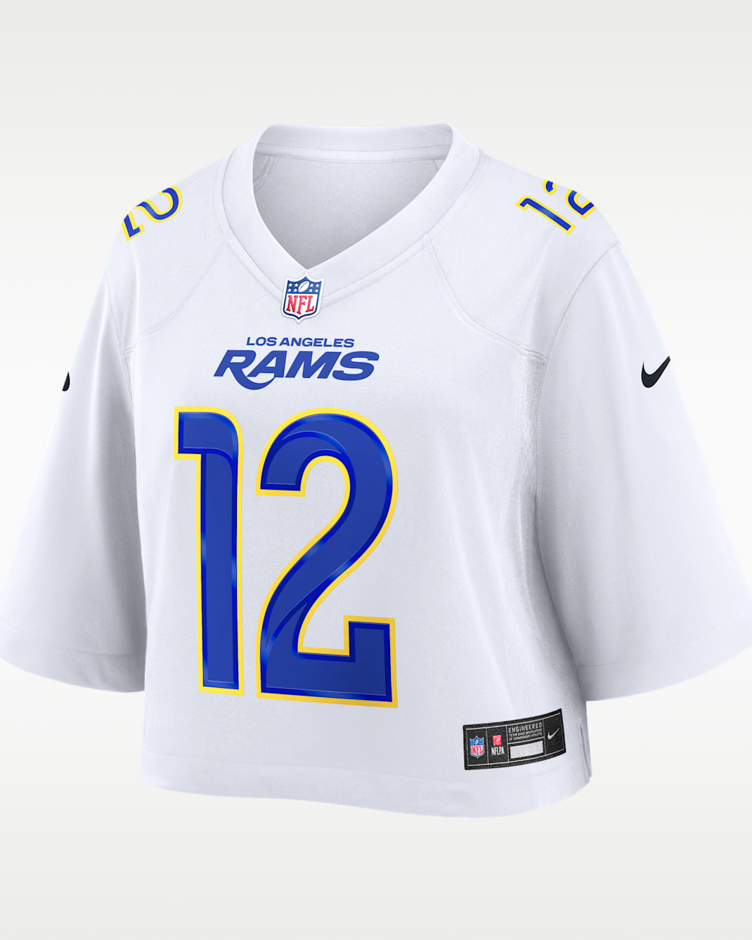 Puka Nacua Los Angeles Rams Women's Nike NFL Cropped Tundra Game Jersey - White