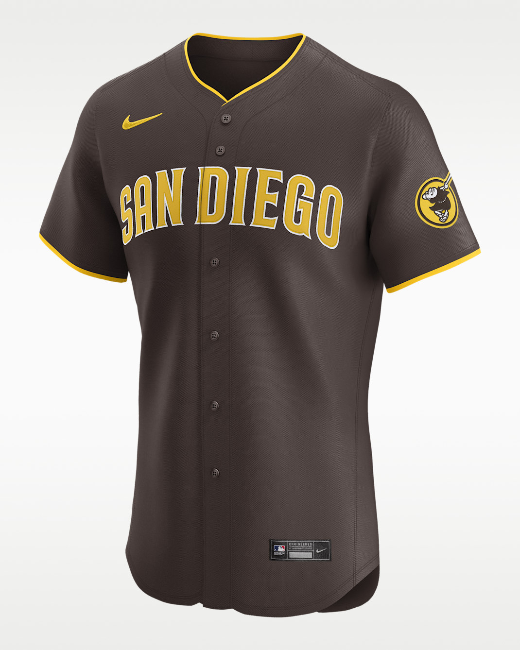 Manny Machado San Diego Padres Men's Nike Dri-FIT ADV MLB Elite Jersey - Brown