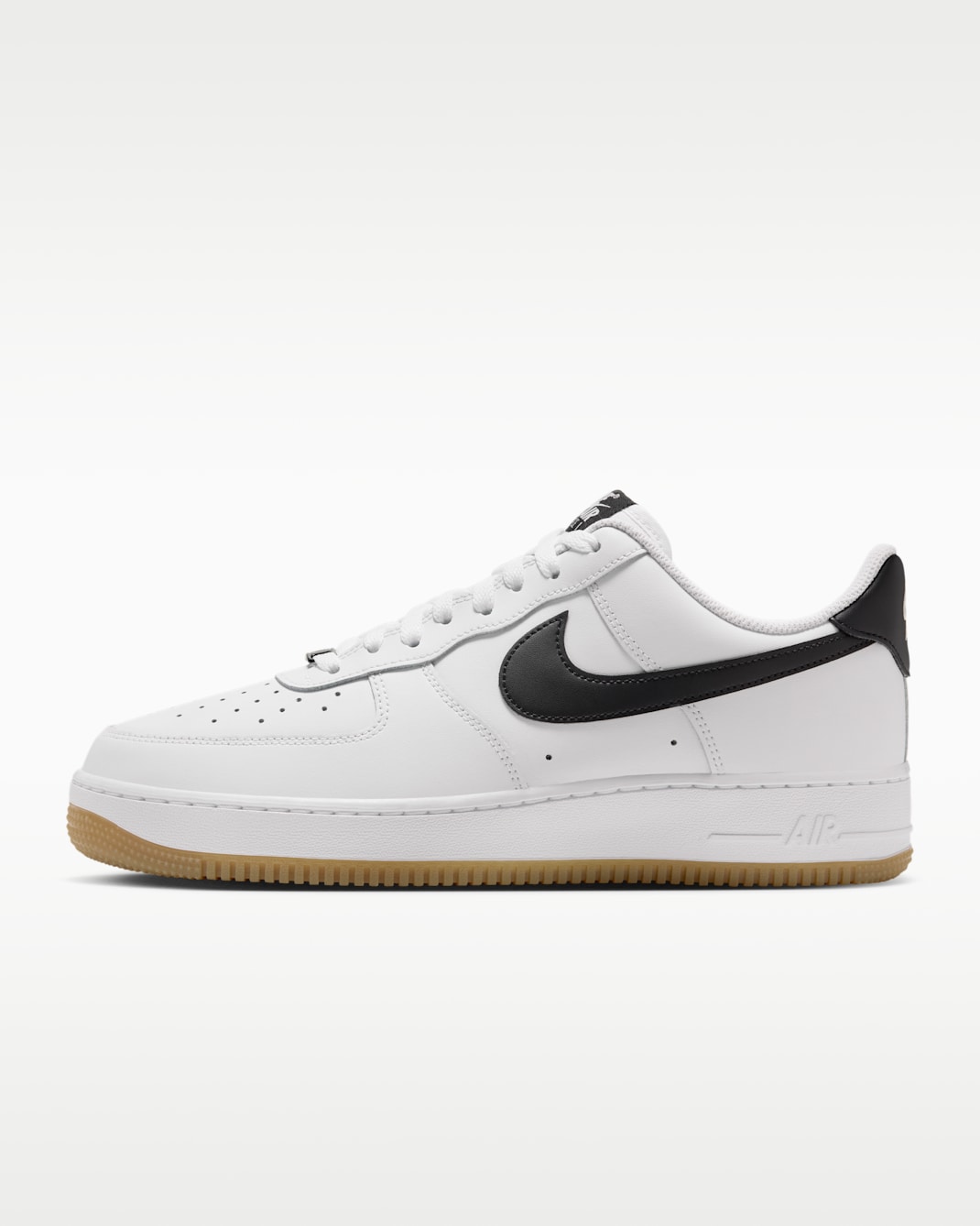 Nike Air Force 1 '07 Men's Shoes - White/Gum Light Brown/Black
