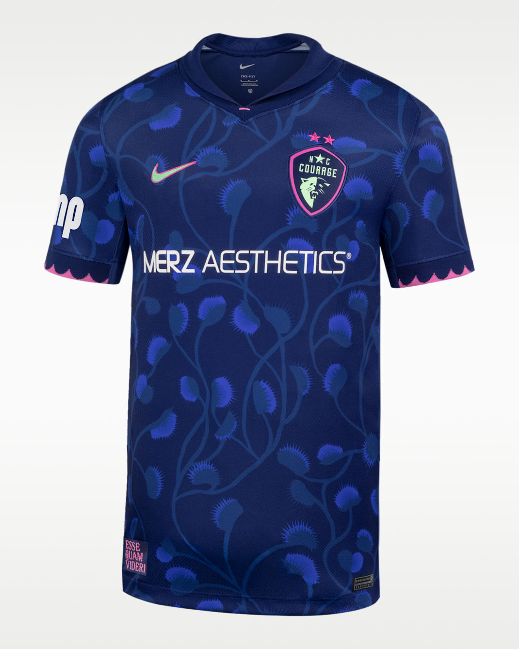 North Carolina Courage Stadium Away Big Kids' Nike Dri-FIT NWSL Replica Jersey - Blue Void