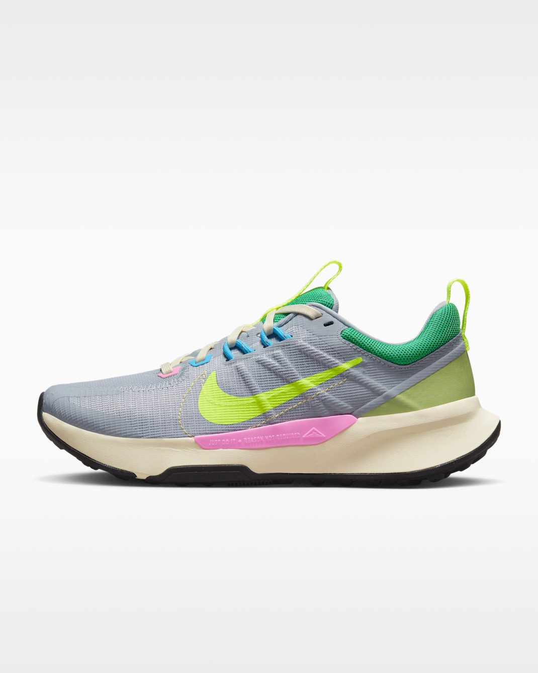 Nike Juniper Trail 2 Next Nature Women's Trail-Running Shoes - Wolf Grey/Team Gold/Stadium Green/Volt