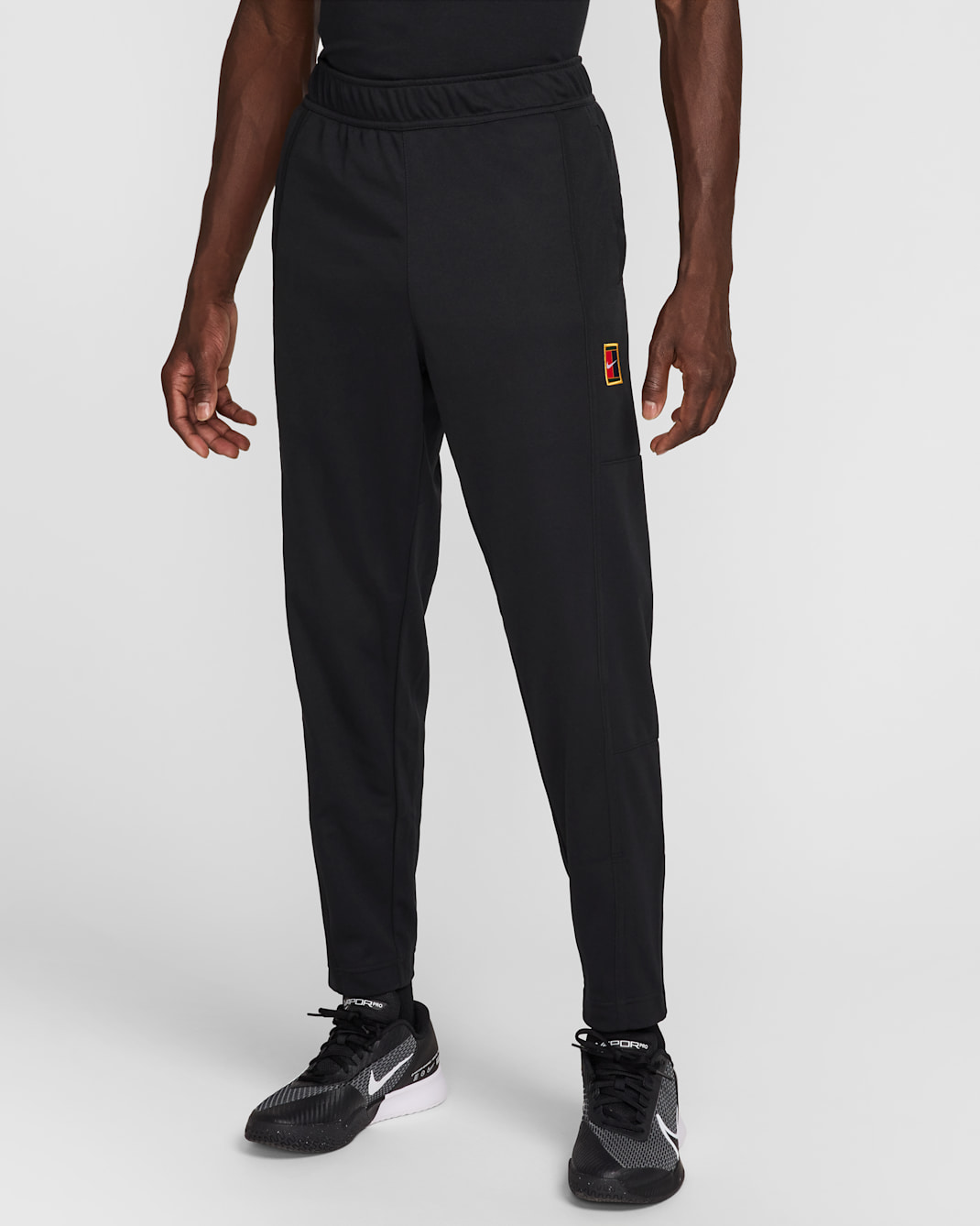 Tennisbyxor NikeCourt Heritage för män - Svart/Svart