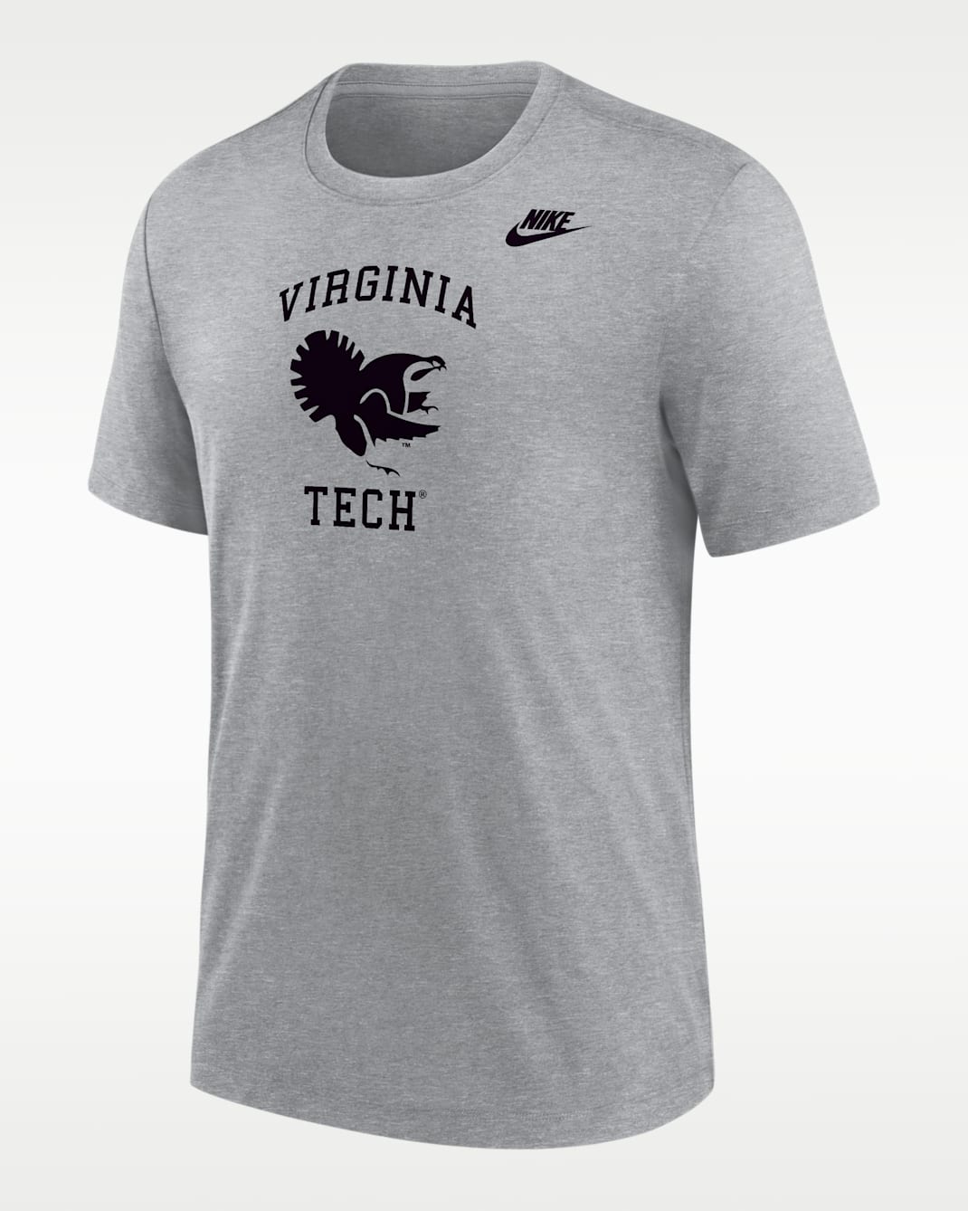Virginia Tech Hokies Men's Nike Football Tri-Blend T-Shirt