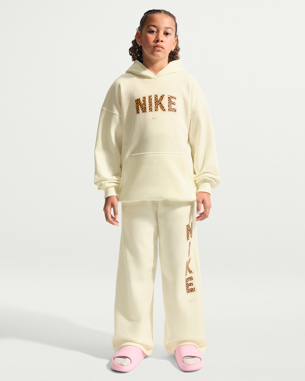 Nike Sportswear Studio Big Kids' (Girls') Oversized Fleece Pullover Hoodie