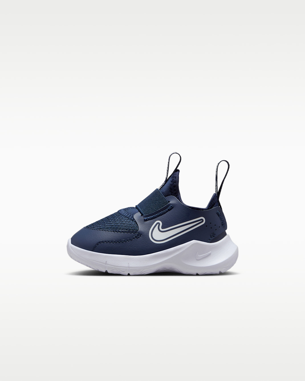 Tenis para bebé e infantil Nike Flex Runner 3 - Azul marino medianoche/Blanco