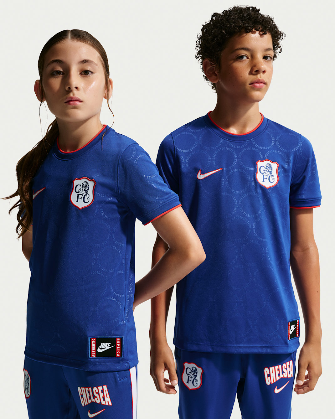 Haut de foot d'avant-match Nike Dri-FIT Chelsea FC Third pour ado - Rush Blue/Global Red/Blanc