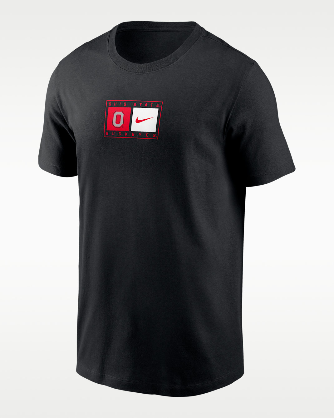 Ohio State Campus Logo Swoosh Men's Nike College T-Shirt - Black
