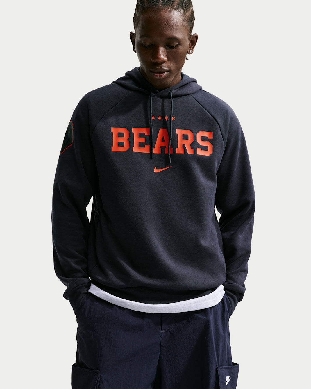 Chicago Bears Rivalries Collection Primary Men's Nike Dri-FIT NFL Pullover Hoodie