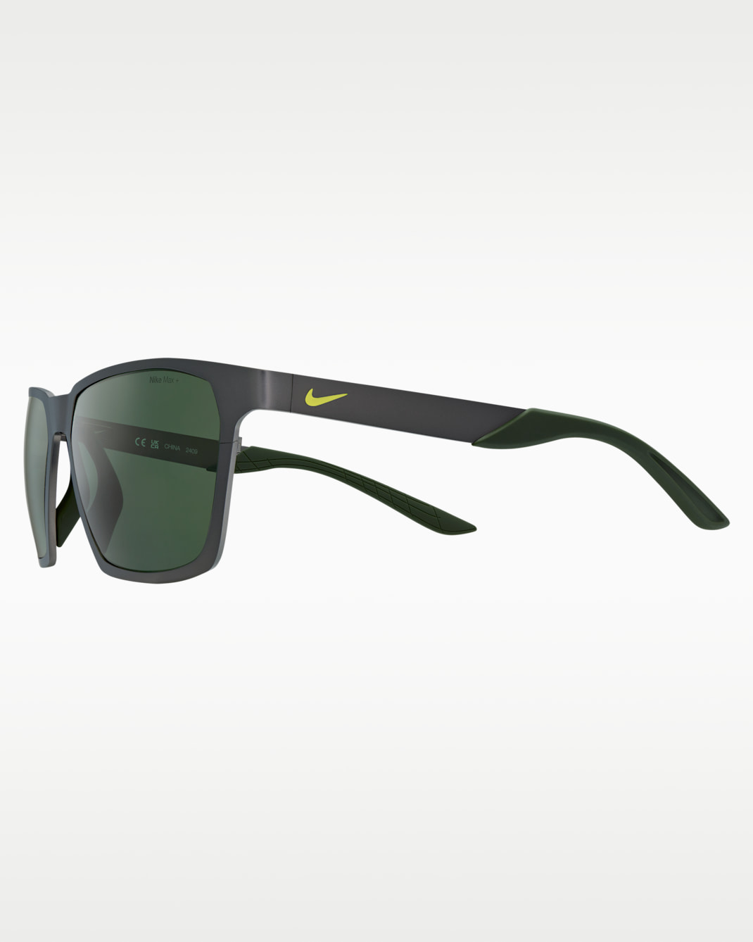 Nike Maverick Valor Polarized Sunglasses - Gunmetal/Light Green