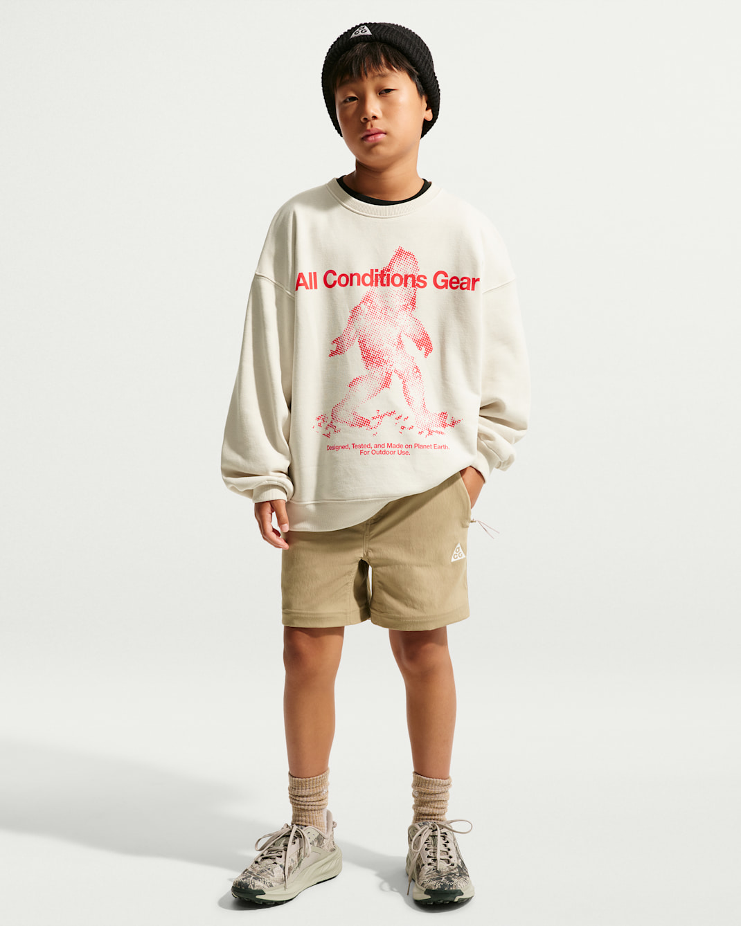 Nike ACG Big Kids' Yeti Crewneck Fleece Top