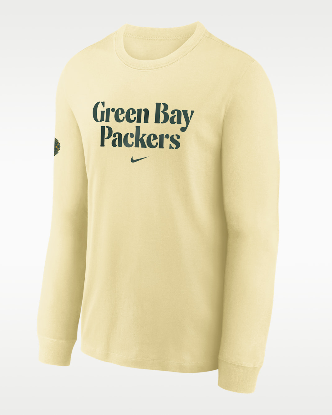 Green Bay Packers Rivalries Collection Max90 Big Kids' Nike NFL Long-Sleeve T-Shirt - Cream