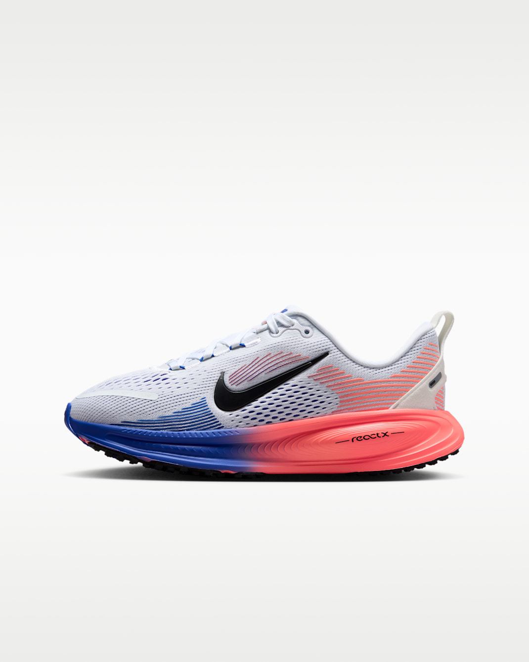 Nike Vomero 18 Older Kids' Road Running Shoes - White/Racer Blue/Atomic Pink/Black