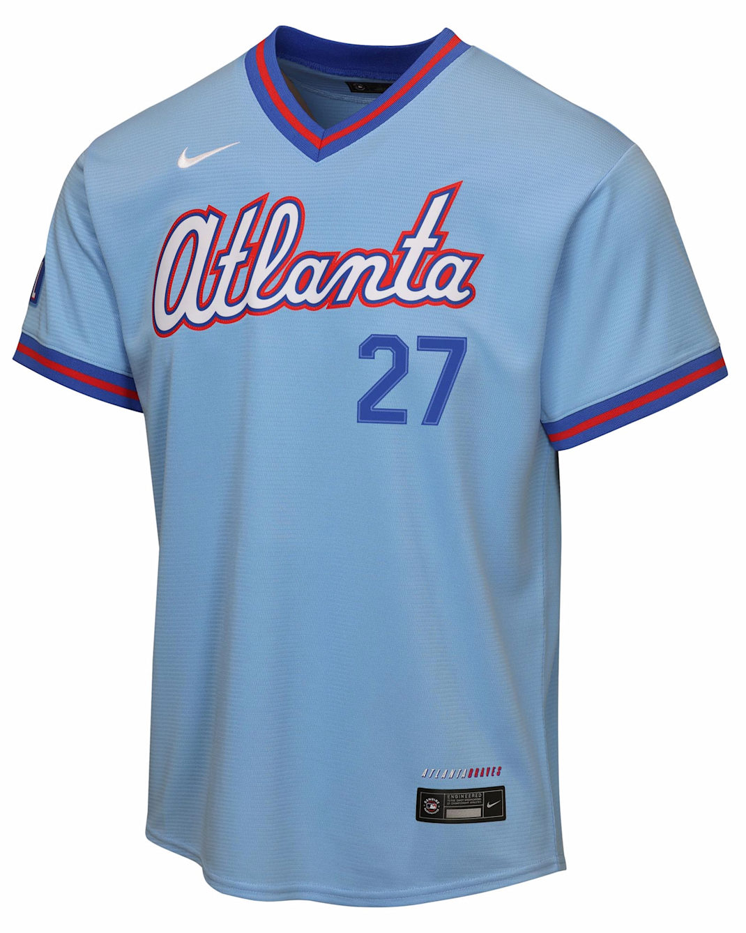 Austin Riley Atlanta Braves City Connect Big Kid's Nike MLB Stadium Jersey - Light Blue