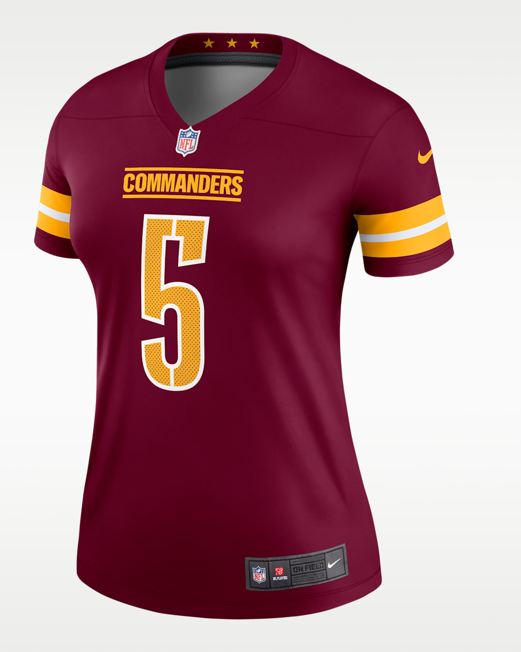Jersey Nike Dri-FIT de la NFL Legend para mujer Jayden Daniels Washington Commanders - Burdeos