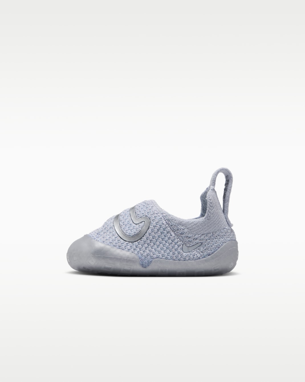 Nike Swoosh 1 Baby/Toddler Shoes - Hydrogen Blue/White/Silver Lilac/Metallic Silver