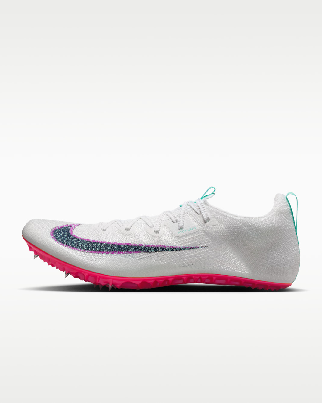 Scarpa chiodata per lo sprint Nike Zoom Superfly Elite 2 - Bianco/Bright Crimson/Hyper Violet/Ossidiana