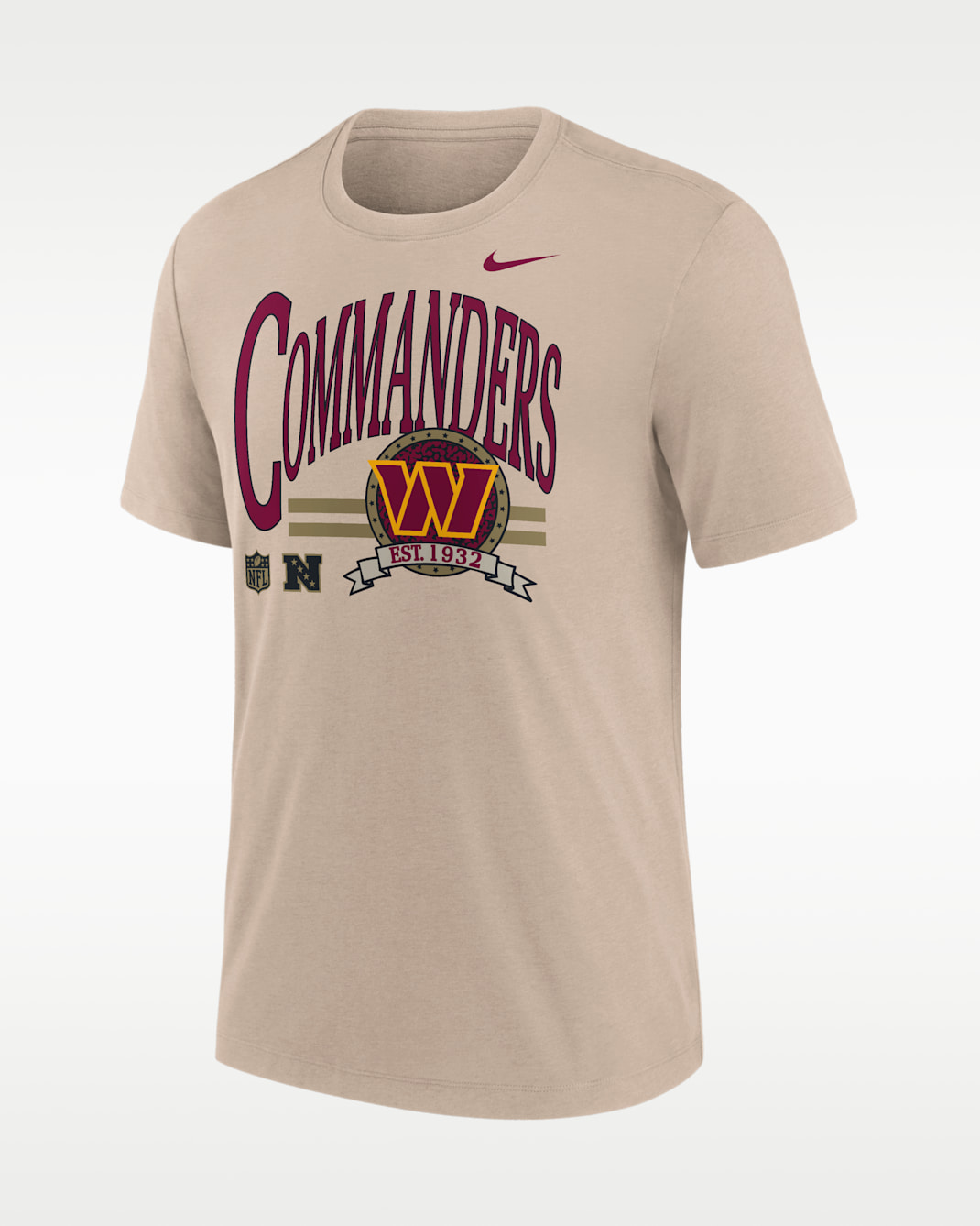 Washington Commanders Rewind Men's Nike NFL T-Shirt - Sand