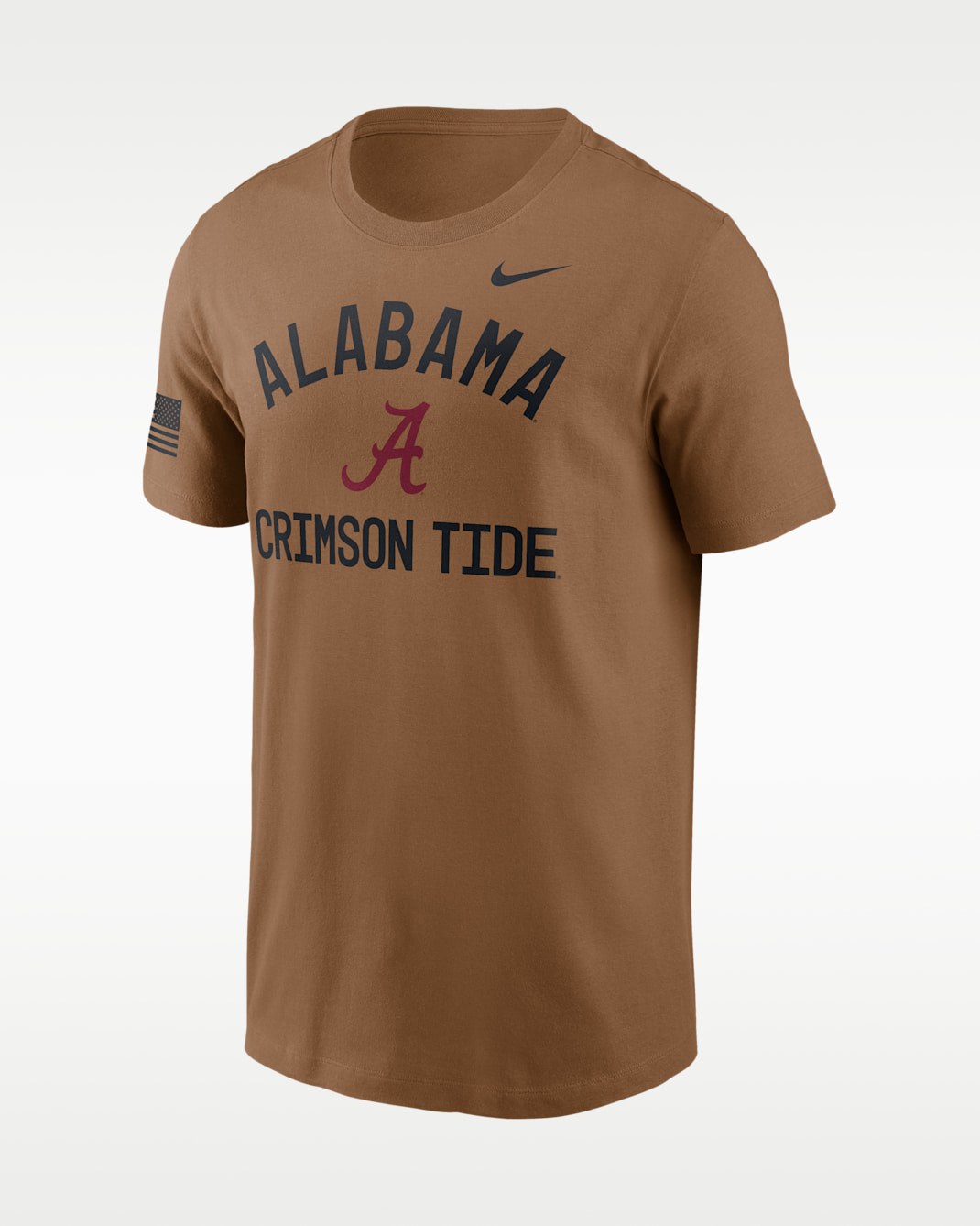 Playera universitaria Nike Dri-FIT para hombre Alabama Courtside - Marrón