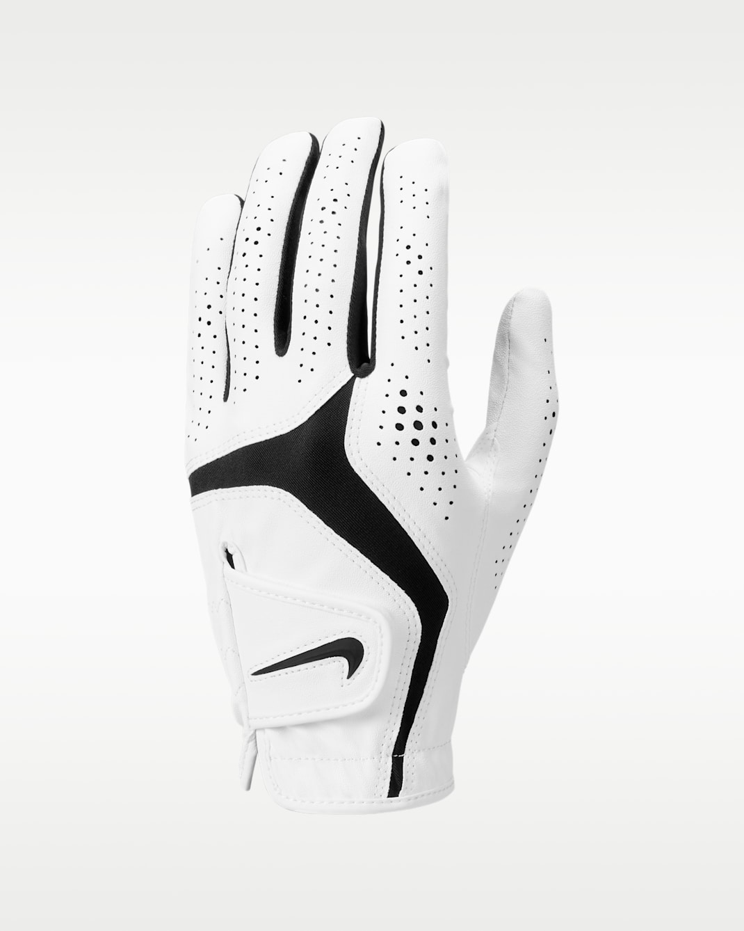 Guante de golf (mano izquierda) Nike Dura Feel 10 - Blanco perla/Blanco perla/Negro