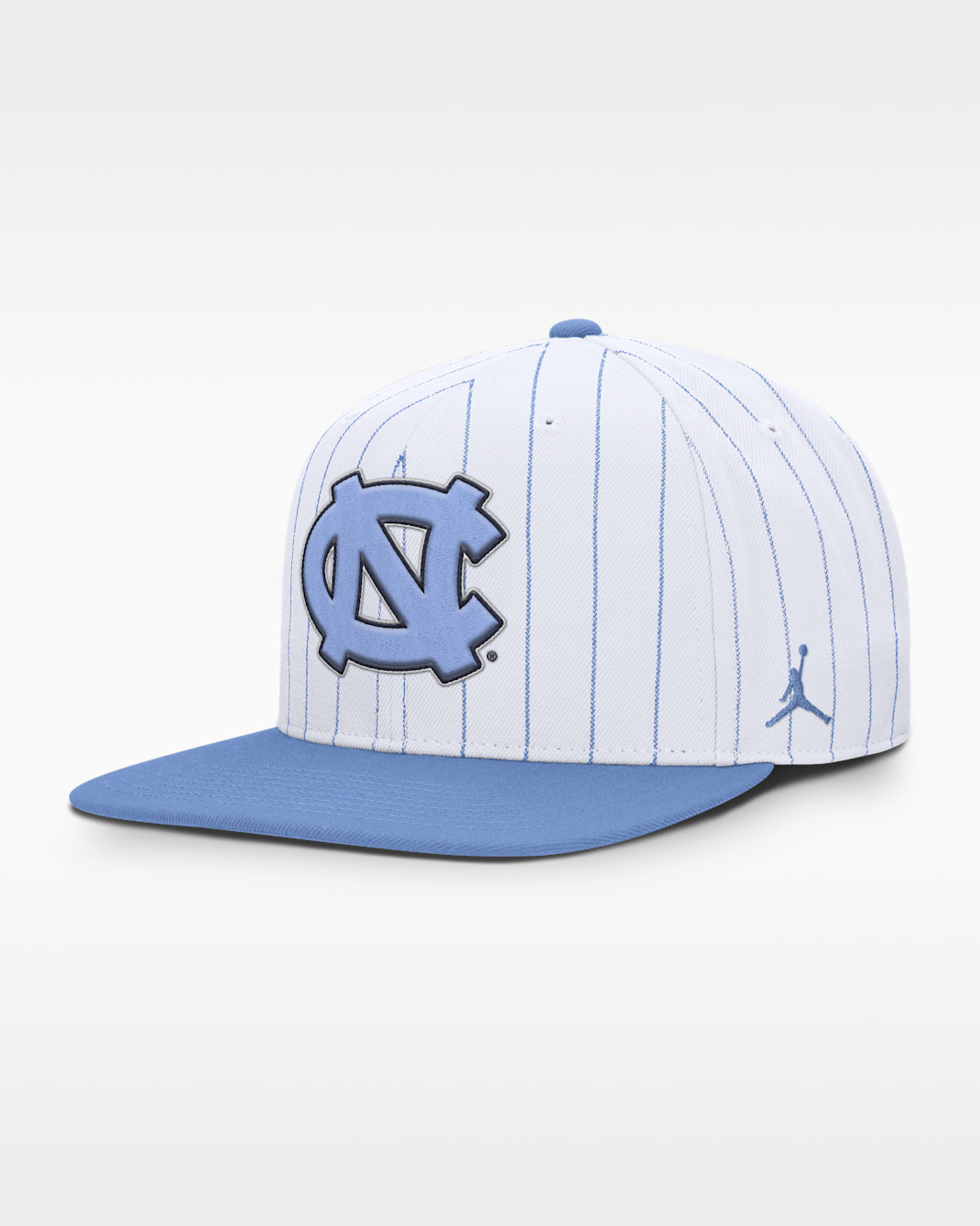North Carolina Primetime Pin Stripe 2-Tone Men's Jordan Brand Dri-FIT College Adjustable Hat - White