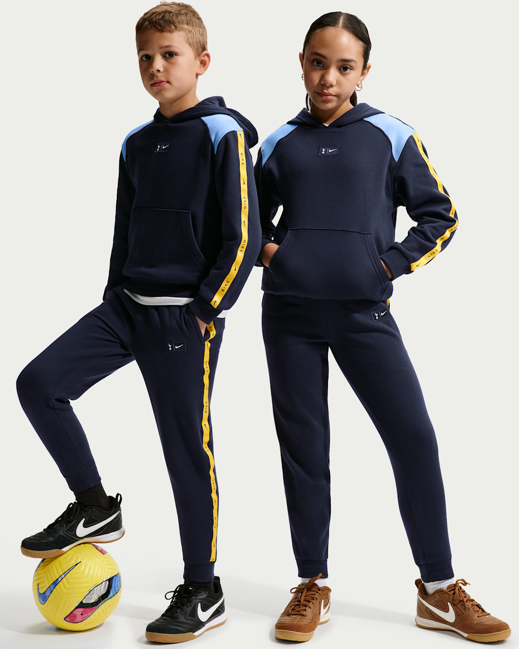 Fotbollssweats i fleece Tottenham Hotspur City Side Nike för män - Obsidian/Vit